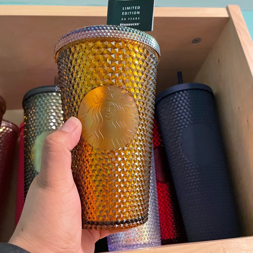 Brand new grade honeycomb studded Starbucks tumbler